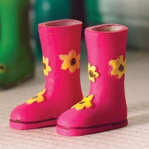 The Dolls House Emporium Flower Power Gummistiefel (Kunststoff)