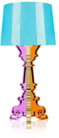Kartell Bourgie Lampada da Tavolo, Dimmerabile 4.5 W, Multicolor Azzurro