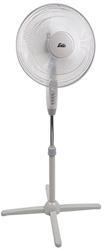 Solis Standventilator 748 - Ventilator Leise - Höhenverstellbar (120-140 cm) - 3 Verschiedene Geschwindigkeiten - 140 cm Höhe - Weiß