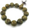KONOV Schmuck Herren Armband, 18mm Tibetisch Buddhistischen Sandelholz Perlen Gebet Mala, Holz, Grün