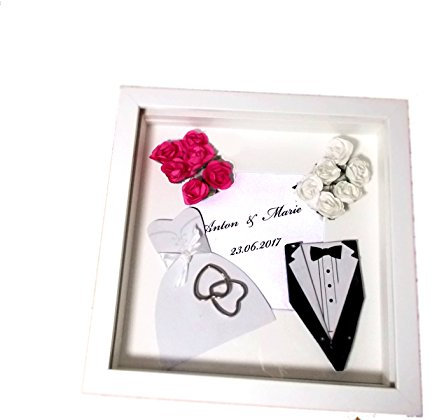 Windelzauberei Personalisierter 3-D Bilderrahmen | Hochzeit