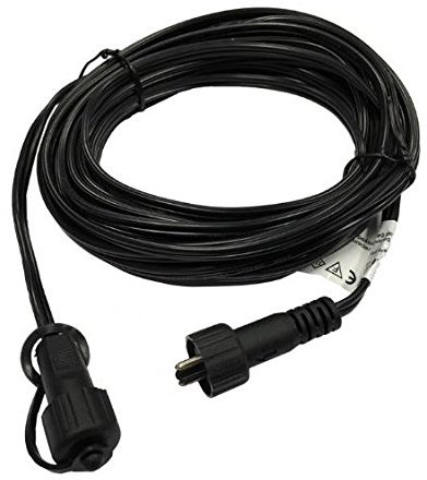 Garden Magic Extension Cable - 6m SPT1, Black, Male-to-Female, 12v, 120w, Compatible with Techmar & Luxform SPT1 Devices