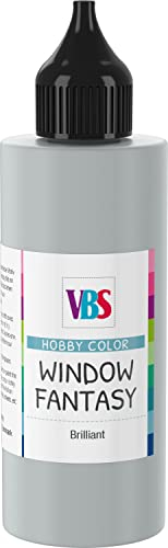 VBS Window Color 85ml Fensterfarbe Glasmalfarbe Malfarbe viele Farben Grau