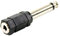 Plugger Adaptateur mini Jack femelle/mâle mono Noir