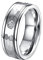 DOOSTI Partnerring/Trauring Chirurgischer Edelstahl 316L in Hammerschlag Optik- inkl. Gratis Gravur