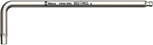 Wera 3950 PKL Winkelschlüssel, metrisch, Edelstahl, Hex-Plus, 6.0 mm, 05022706001