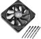Akasa 120mm APACHE Black | Silent Case Fan | HDB Long Lifespan Bearing | PWM Auto Speed Control | IP-54 Dust & Water Proof | For PCs, Heatsink, CPU Cooling and Ventilation | AK-FN058