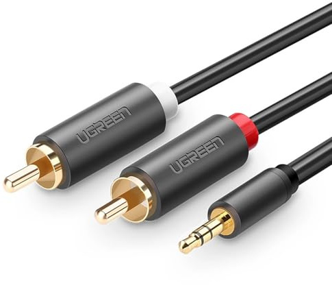Ugreen 10510 Câble mâle 3,5 mm vers 2RCA mâle, 2 m