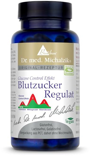 Blutzucker Regulat nach Dr. Michalzik, 400 mg Zimt-Extrakt, 60 Kapseln | Mit Zimt-Extrakt, Curcuma, Coenzym Q10 und Chrom • eigene deutsche Produktion • ohne Zusätze
