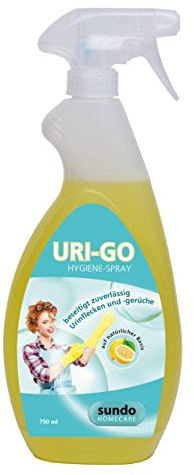Hygiene –Spray „URI-GO“ Fleckenentferner mit Zitronenduft 750ml