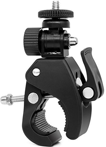 Camera Super Clamp Quick Release Pipe Bar Clamp Pipe Bike Clamp w/ 1/4-20 Threaded Head for Gopro iPhone Light Camera Mic Monitor, Work on Music Stands/Microphone Stands/Motorcycle/Bike/Rod Bar