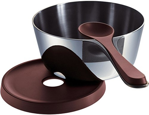 Alessi PJ01S Pasta Cooking Unit includes One Saucepan/ One Lid/ One Spoon/ One Trivet in 18/10 Stainless Steel Mirror Polished