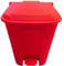Chabrias Ltd 50 Litre Red Step-On Waste Bin for Kitchen, Office, Medical, Clinical – Recycling Trash Can for Indoor/Outdoor, Home & Commercial Waste Disposal