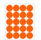Baby-Sicherheits-Reflektor 20 reflektierende Punkte zum Aufkleben für Fahrrad, Kinderwagen, Helm, Geocaching (orange)