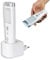 Fishtec Lampe Torche Détecteur de Mouvement Interieur - Lampe prise rechargeable secteur - Lampe de secours - Chargeur Induction Sans Fil - Lampe torche LED - Sécurité maison et urgence - 15 CM