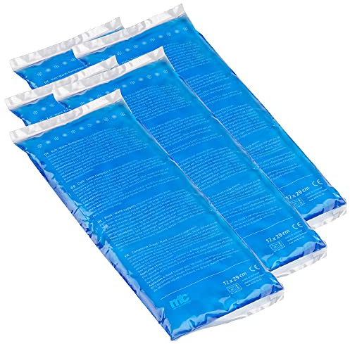 Medicalcorner24 Kalt Warm Kompresse, Gel, Mikrowellen geeignet, 12 x 29 cm, 5 Stück