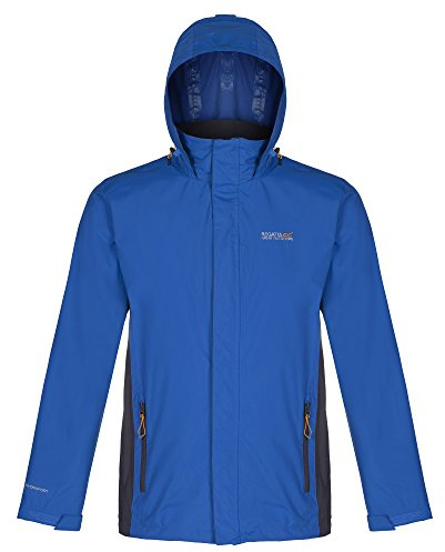 Regatta mens Regatta Mens Matt Lightweight Waterproof Shell Jacket Oxford Blue/Iron L - Chest 41-42 (104-106.5cm)