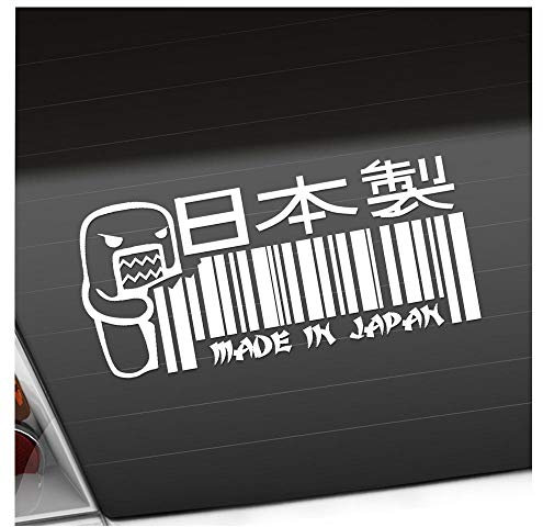 Kiwistar - Autoaufkleber - Made in Japan Domo Heckscheibenaufkleber - Aufkleber Auto Kfz Fahrrad, LKW, Truck Mofa
