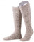 Almbock Trachtensocken Herren - Trachtenstrümpfe aus Merino Wolle in vielen Modellen und Farben - Lange und kurze bayerische Socken für Lederhose (Mittelbeige meliert | Modell Chiemgau, 40-41)