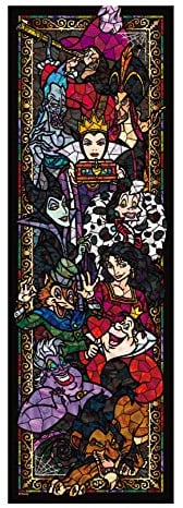 456 pieces jigsaw puzzle stained art Disney villains stained tight series (18.5x55.5cm)