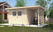 weka Gartenhaus 179 A Gr. 2, natur, 28 mm, DT, Anbau 150 cm