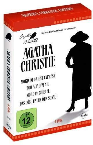 Agatha Christie Box (4 DVD's) Mord im Orient Express, Tod auf dem Nil, Mord im Spiegel, Das Böse unter der Sonne