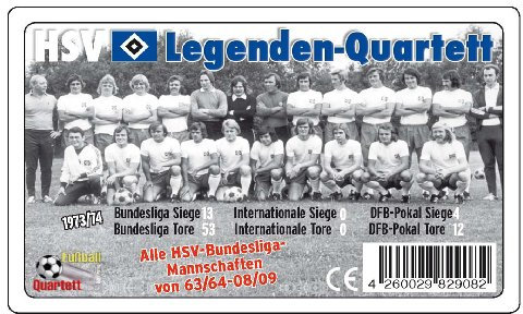 Teepe 29082 - Teepe - Hamburger SV Quartett Legenden