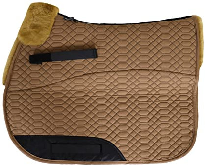 Engel Reitsport | SCHABRA1-VSS-CAM-CAM | Schabracke | Steppstoff | Lammfell im Sattelbereich | Half Lined | Fellkranz vorne | Vielseitigkeit | Stoff Camel Fell Camel