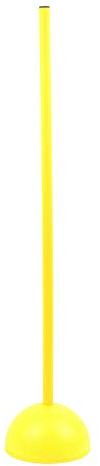 Vinex HAEST - Slalomstange 100cm mit befüllbarem Sockel, Trainingsstange für Fußball, Leichtathletik & Fitness, standfest & vielseitig kombinierbar, Gelb