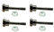 Set mit 4 Schneefräsenscheren und Muttern ersetzt Husqvarna 531002513 & 506714001 Yamaha 7Y6-51647-01-00, 90185-06122-00