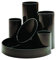 Helix Clear-up Desk Tidy with Five Tube Holders (Black)