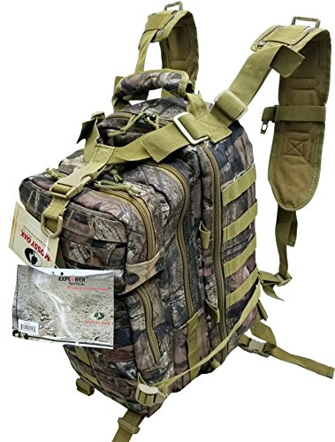 Tactical Assault Pack - Combat Rucksack - 17 Military MOLLE Backpack 27L (Mossy Oak)