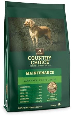 Gelert Country Choice Maintenance Lamb and Rice, 12 kg