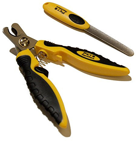 Pet Republique Professional Dog Nail Clippers with Optional Filer - Cat, Puppy, Small, Medium, Large Dog, Large Bird Claws Nails Trimmer Tool - Protective Gurad & Safety Lock