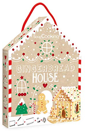 SCRAP COOKING ScrapCooking - Kit Découpoirs Maison Pain d’Épices - 5 Emporte-pièces en INOX pour Gingerbread House - Moules Pâtisserie Noël Décoration - 3975