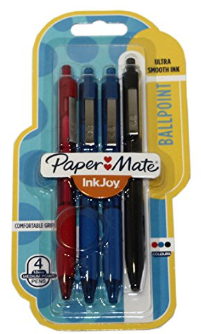 PAPER MATE Inkjoy Druckkugelschreiber 4 Stück