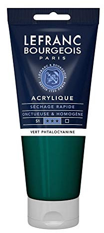 Lefranc Bourgeois Acrylique Fine Tube 200ml Vert Phtalocyanine