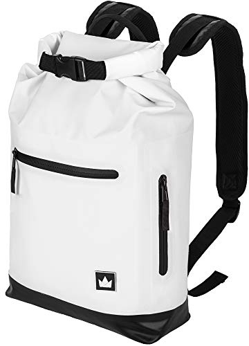 The Friendly Swede Sac à Dos Étanche avec Compartiment pour Ordinateur Portable de 13 - GRANEBERG - 15L (Blanc)