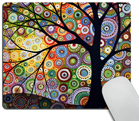 Wasach Tapis de souris motif arbre de vie 24,1 x 20,1 cm