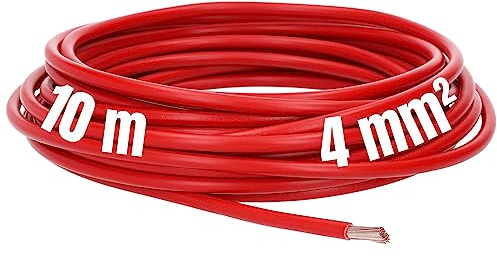 Lapp 4520043 H07V-K Cavo di Cablaggio Flessibile in PVC - 10 m, 4 mm², Rosso