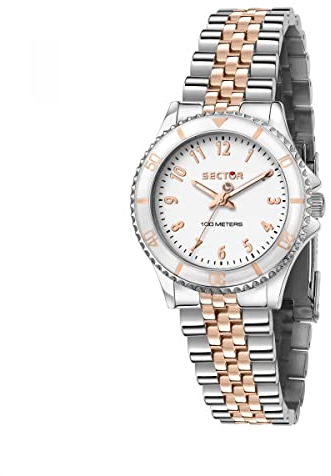 Sector No Limits Orologio Donna, Collezione 230, Solo tempo, 3H, in Acciaio, PVD Oro rosa - R3253161533