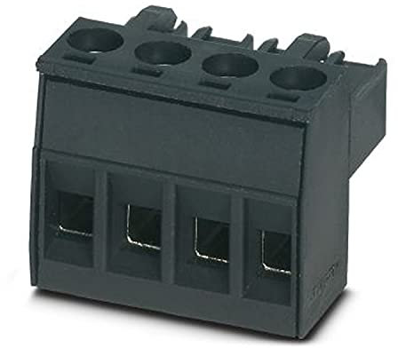 PHOENIX CONTACT MSTBT 2,5 HC/4-STP BK Leiterplattenstecker, 2.5 mm² Nennquerschnitt, 1 Anzahl der Reihen, MSTBT 2.5 HC/.-STP Artikelfamilie, 5mm Rastermaß, Schwarz, 50 Stück