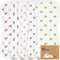 5er Pack Musselin Spucktücher Baby Mädchen, Junge - Saugfähig und Atmungsaktiv Baby Rülpstücher, Bio-Bambusbaumwolle Mulltücher für Babys, Baby Waschlappen Neugeborene, Große und Weich (Keafriends)