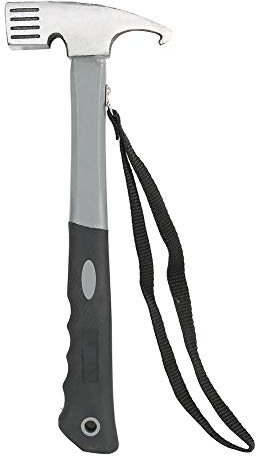Campinghammer,Campinghammer aus Kohlenstoffstahl, Multifunktions-Zeltheringe, Nagelabzieher, Stubby-Hammer, Tack-Hammer für Camping