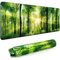 Wiabsi Grand tapis de souris en tissu lycra + caoutchouc, vert, 89 x 40 x 3 mm, XXL avec base antidérapante