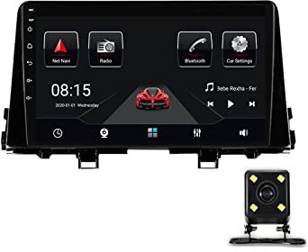 ZYLR Autoradio 1 DIN Compatibile con Carplay & Android Auto, 9 Pollici Stereo Auto per KIA Morning Picanto 2017-2020 con Navigation Bluetooth Radio FM USB Controllo del Volante,6g+128g