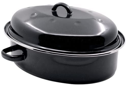 Roasty Cook Kochdauer, 32 cm, emailliert, Schwarz