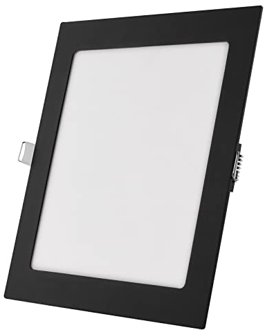 EMOS LED Panel 18 W, quadratische 1600 lm Einbauleuchte, Deckenleuchte 22,5 x 22,5 cm, extra flach Einbautiefe 2,1 cm, 3 einstellbare Lichtfarben warmweiß-neutralweiß (3000-4000K), inkl. LED-Treiber