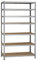 Dysell Schwerlast-Regal 200x120x50 (7HB/125) - Verzinkt - 7 extrastarke HDF-Böden - 875kg Tragkraft - Steckregal für Lager, Garage, Keller, Werkstatt