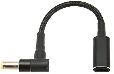 ciciglow Typ C USB - C Buchse Eingang zu DC Stecker 5,5x2,5mm Power PD Ladekabel 100W 5A 20V Laptop Ladeadapter